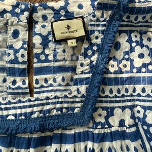 Tuckernuck -  Blue and White Floral Dress/cover up size small